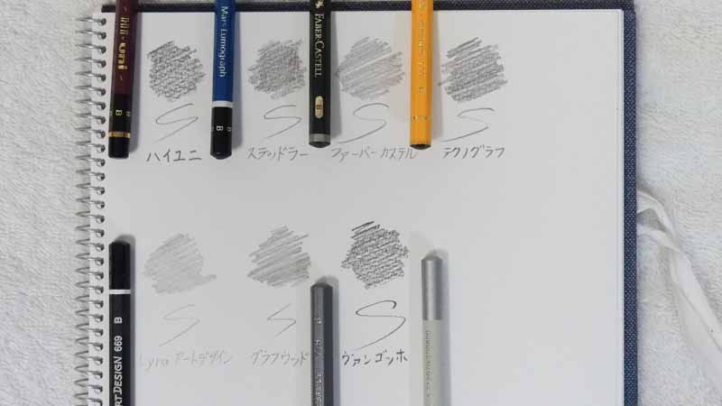 デッサン用の鉛筆を比較しました｜木彫りうさぎのパパ。ティムのブログ